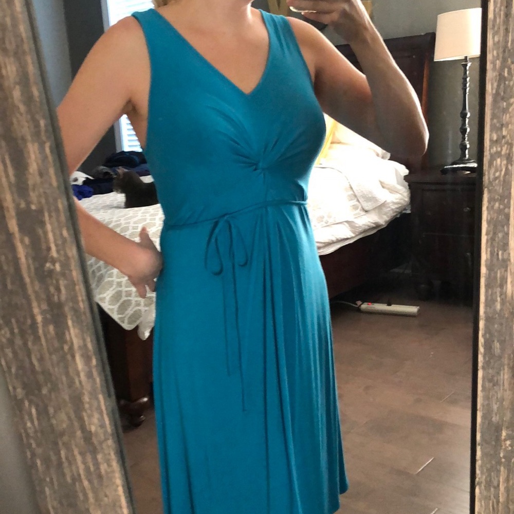 Motherhood Maternity blue dress